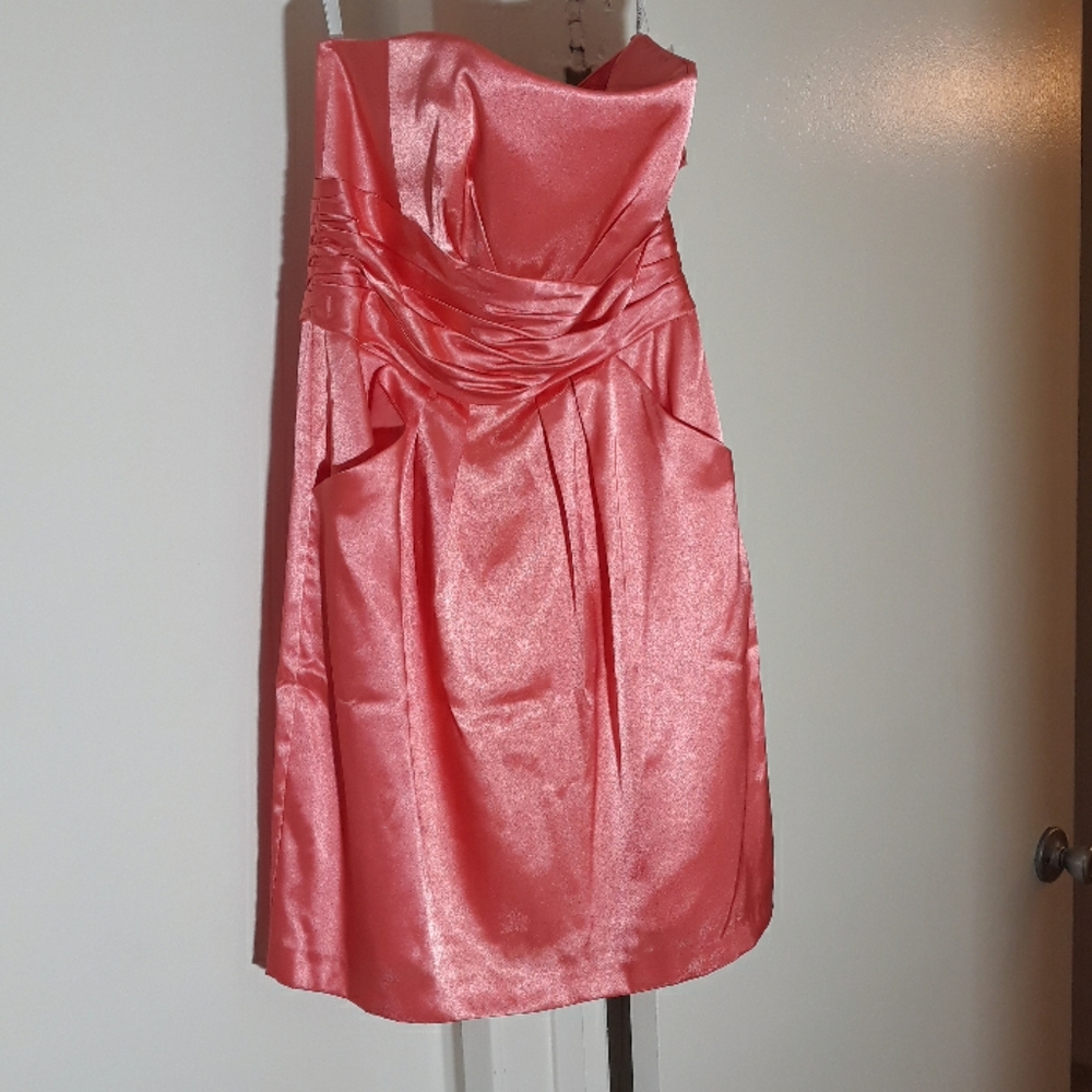 David's Bridal 83707 Pink Bridesmaid Dress sz 6